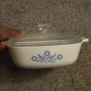 vintage Corning Ware P-1-8 1-quart casserole dish,